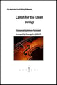 Canon for the Open Strings Orchestra sheet music cover